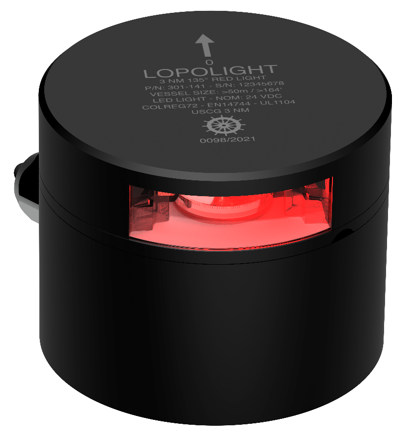 3nm 135° Red Stop, Dimmable, black 3nm 135° Red Stop, Dimmable, black